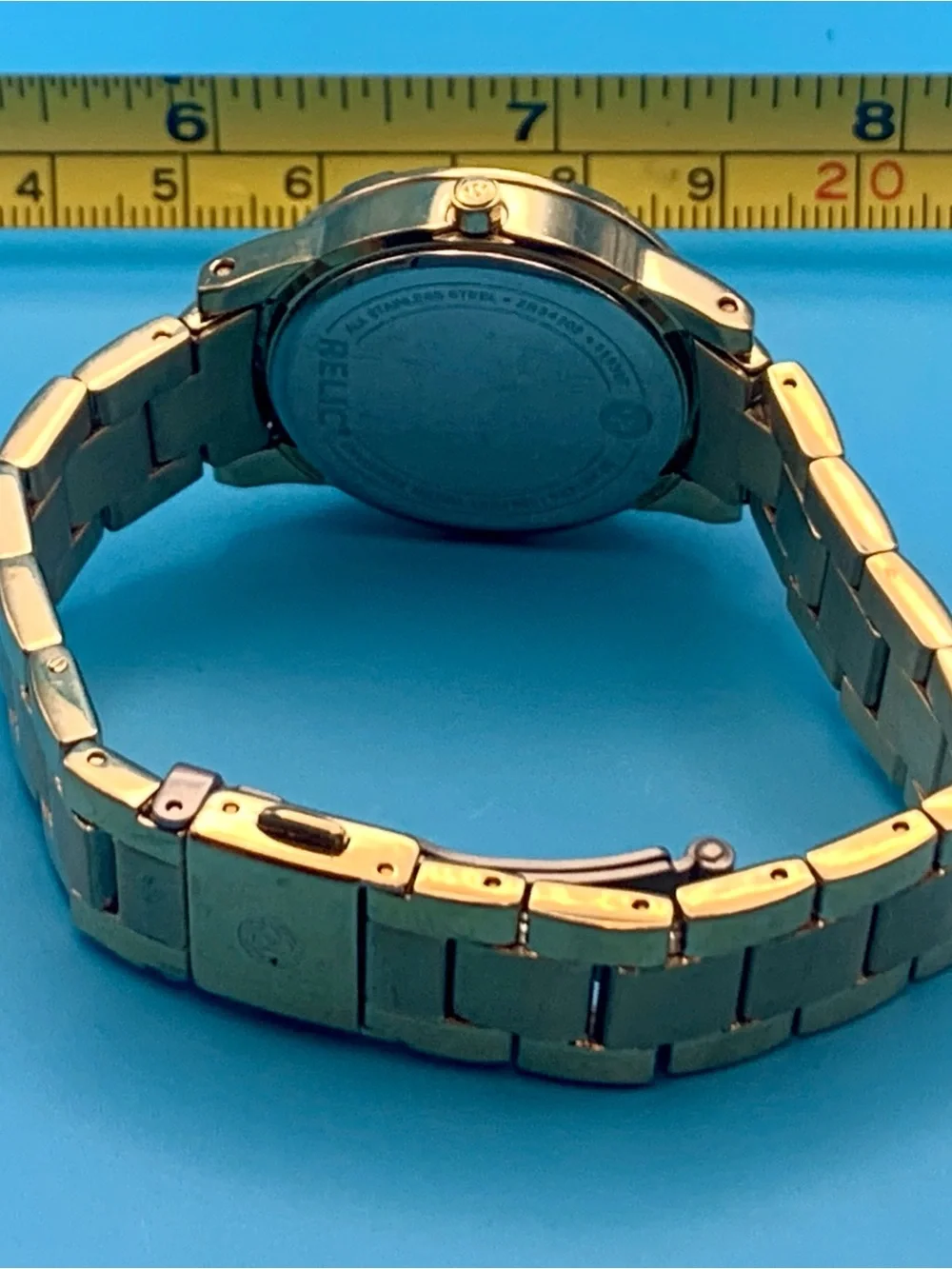 RELIC By FOSSIL ZR34202 Women’s Wristwatch All St Steel Crystals Works New Batt